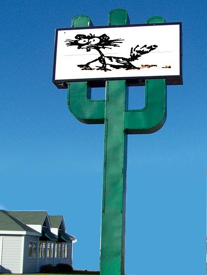 cactus-sign-tacky-raccoon cactus-sign-tacky-raccoon