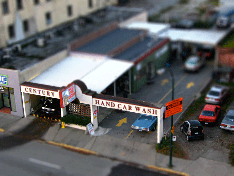 Tilt Shift car wash_today and tomorrow 091126