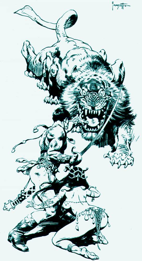 Frazetta John Carter on Mars 2