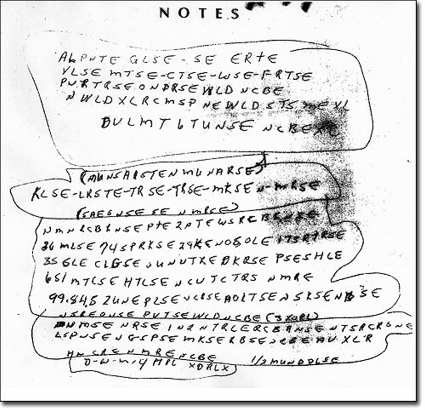 FBI Cryptic Note 2