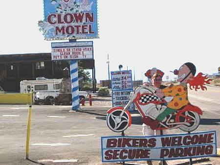 Clown Motel Bikers Welcome