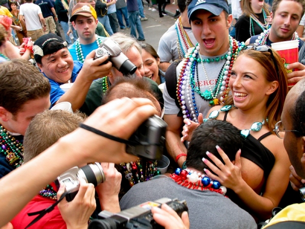 mardi gras boobs and beads