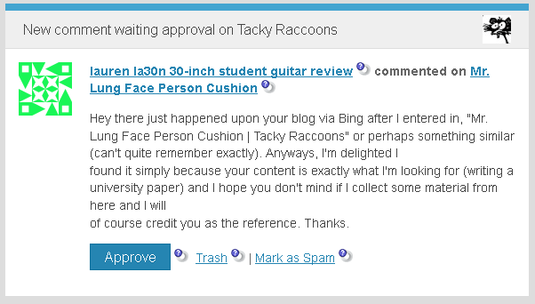 Spam Lung Face Cushion Person