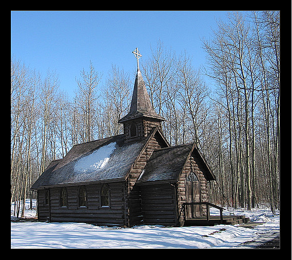Country Church near Fort St. John British Columbia Canada