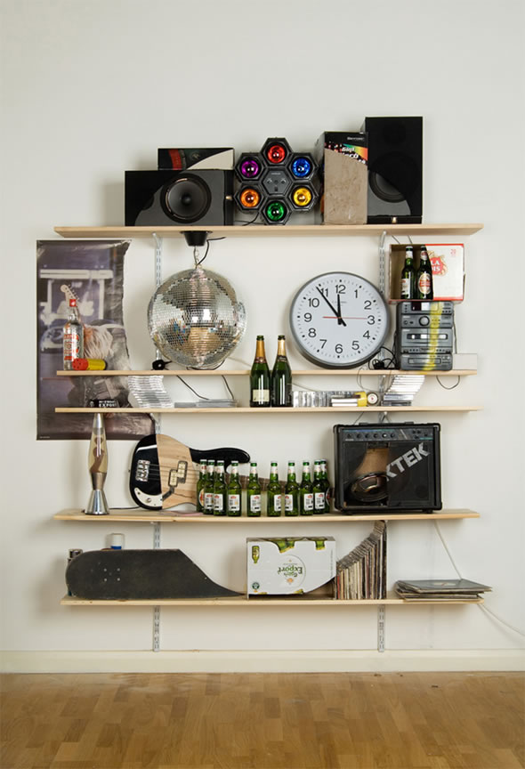 Skull Beer Lava Lamp Clock Stuff Shelves