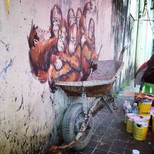 Wheelbarrow Monkeys 1