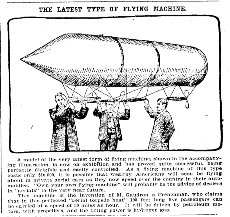 1901 Latest Flying Machine