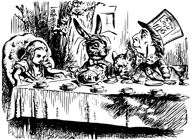 Mad Hatter at teaparty