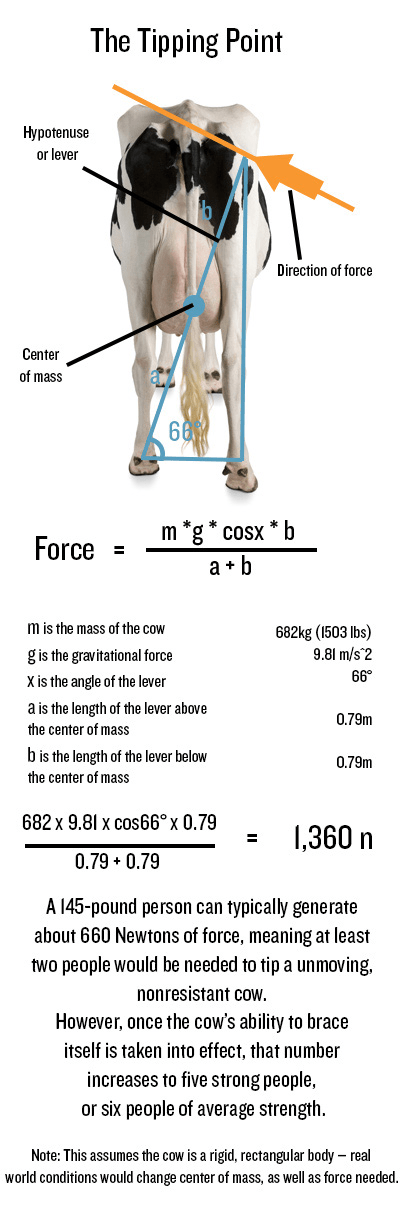 Physics of Cow Tipping 1