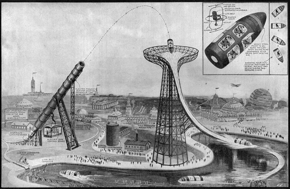 1919 Amusement Park Ride Allows You to Die in a Sitting Position ...